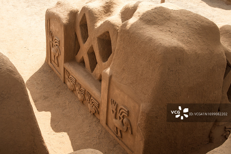 秘鲁特鲁希略的昌昌考古区图片素材