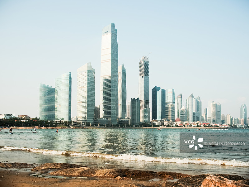 青岛城市天际线（白天）图片素材