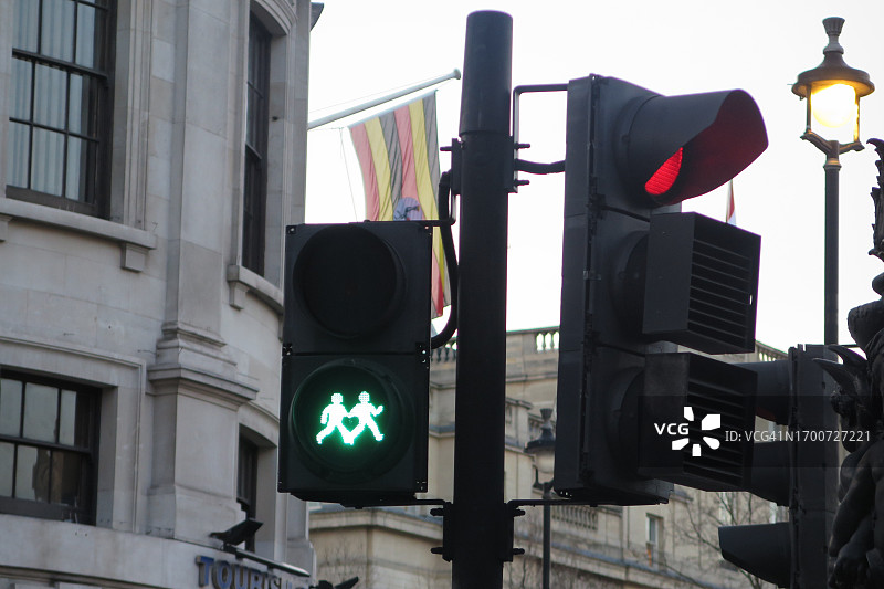 卡门·鲁佩人行横道灯特写图片素材