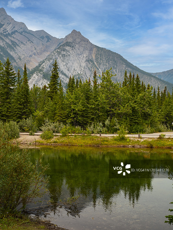 洛雷特山池塘图片素材