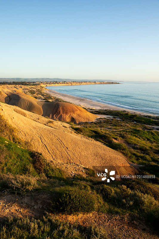 从布兰奇角看威伦加港，阿德莱德，南澳大利亚图片素材
