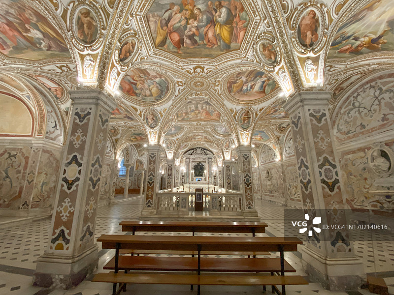 萨莱诺大教堂的圣马太地下室图片素材