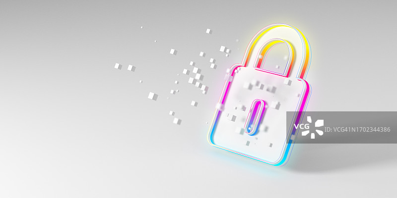 安全保障理念3D渲染图片素材