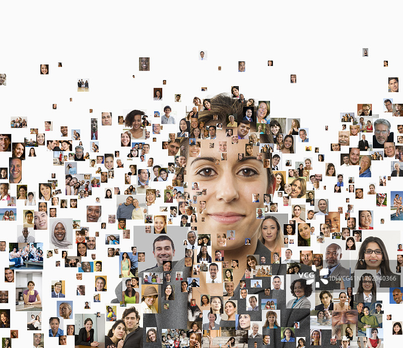 社交媒体社区连接图片素材