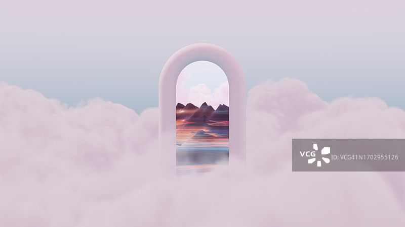 通往数字梦境的入口图片素材