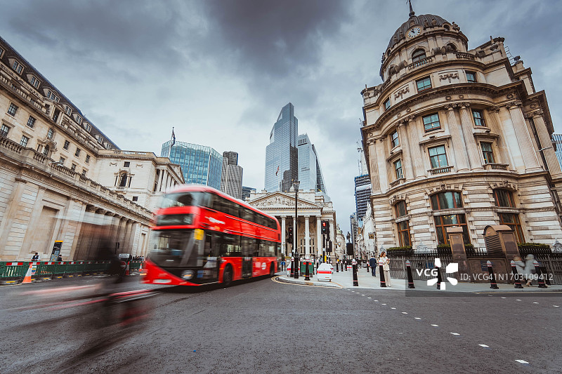 伦敦金融区街景图片素材