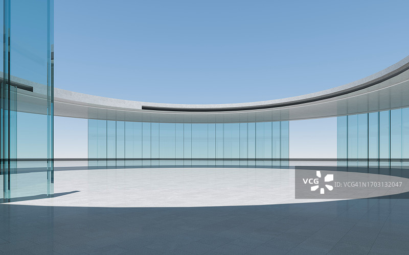 带有玻璃穹顶的现代建筑图片素材