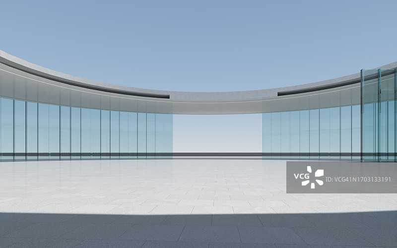 带有玻璃穹顶的现代建筑图片素材