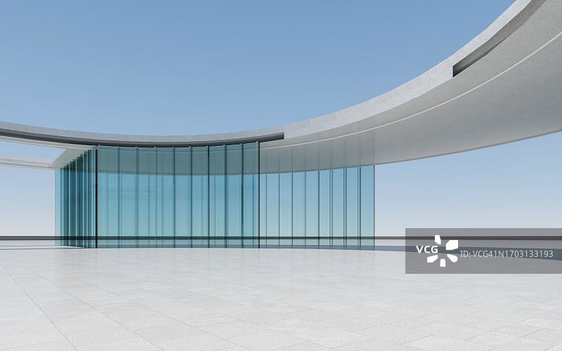 带有玻璃穹顶的现代建筑图片素材