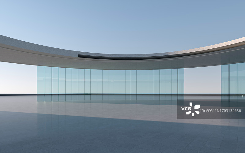 带有玻璃穹顶的现代建筑图片素材