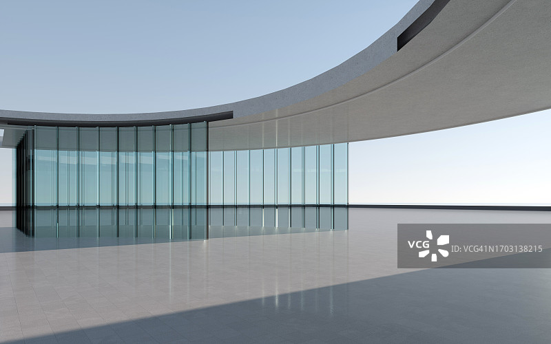 带有玻璃穹顶的现代建筑图片素材