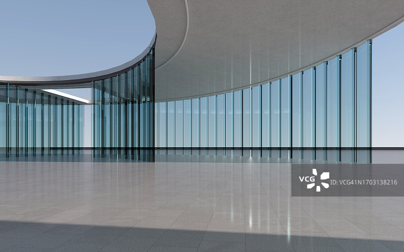 带有玻璃穹顶的现代建筑图片素材