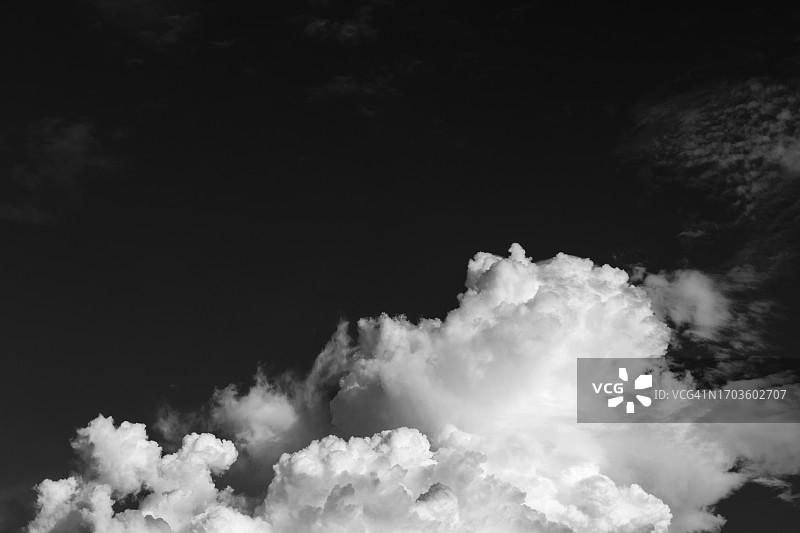 黑白云朵图片素材