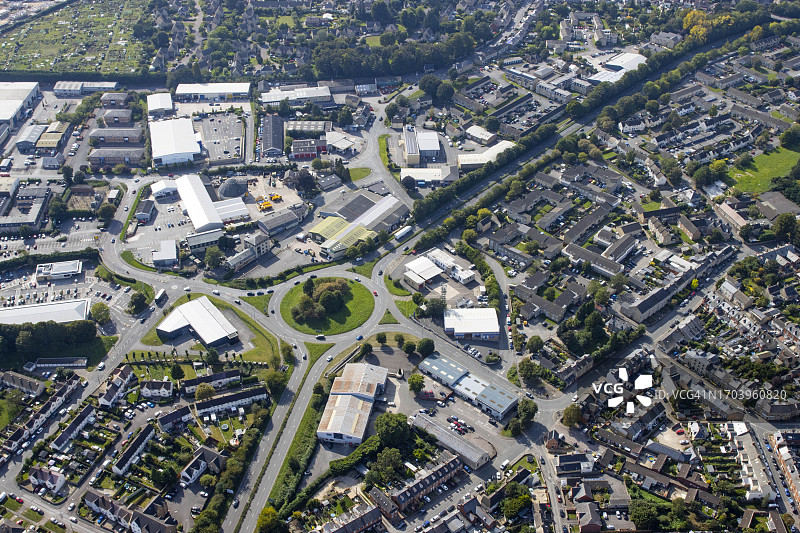 锡伦塞斯特仓库区的鸟瞰图图片素材