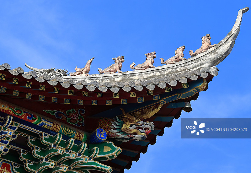 寺庙屋顶图片素材