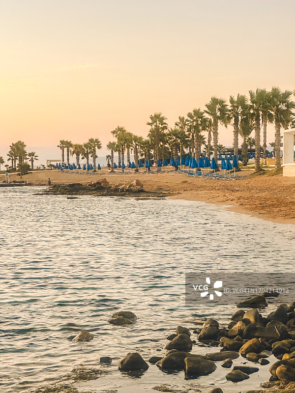 帕福斯的海岸风光图片素材