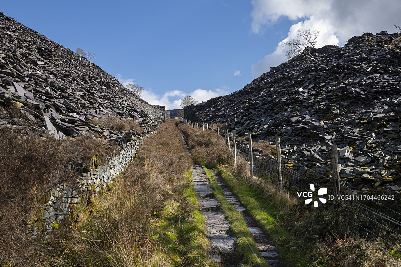 北威尔士兰贝里斯迪诺威格采石场图片素材