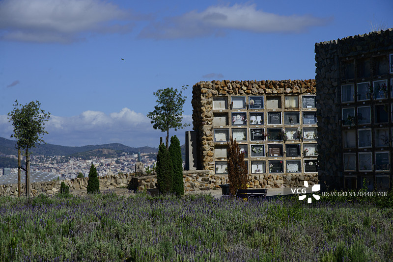 巴塞罗那蒙特惠奇公墓图片素材