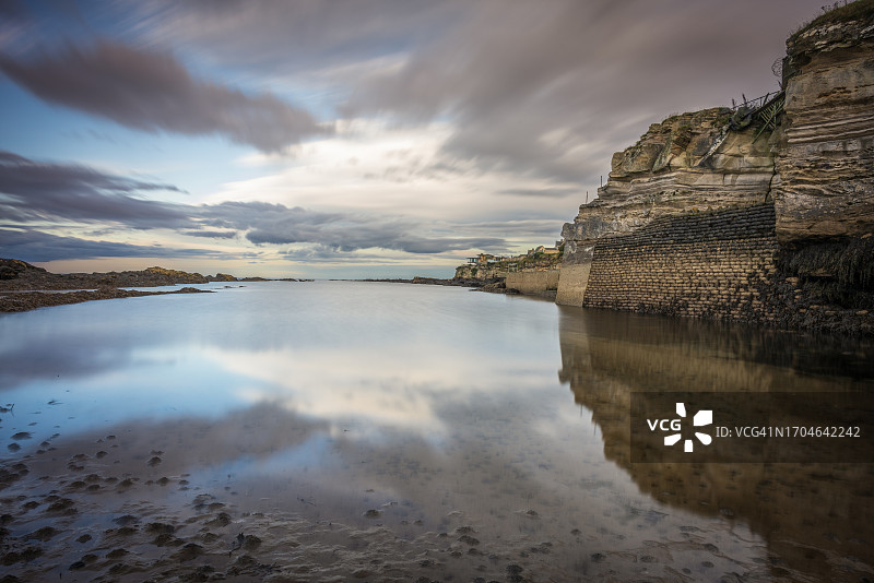 苏格兰法夫圣安德鲁斯海滩图片素材