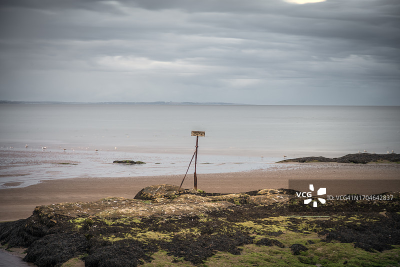 苏格兰法夫圣安德鲁斯海滩图片素材
