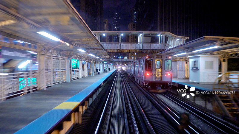芝加哥地铁站图片素材