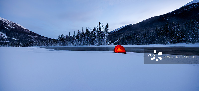雪后的喀纳斯图片素材