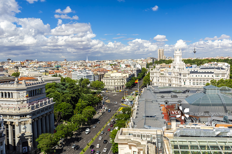 马德里天际线图片素材