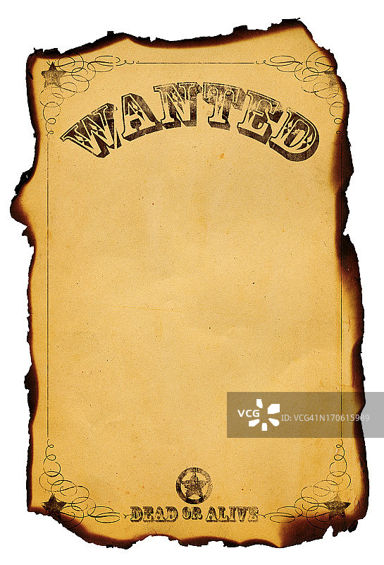 超大海报：通缉令图片素材
