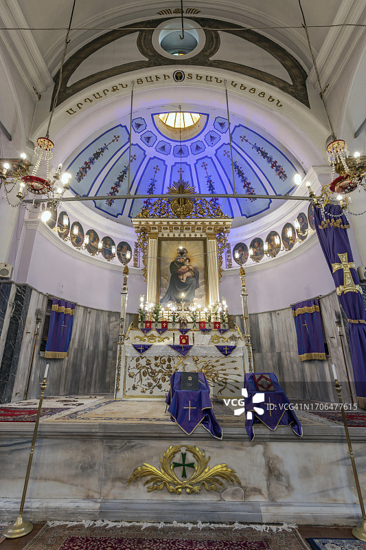 土耳其伊斯坦布尔法蒂赫区的苏普·希雷斯达加贝特亚美尼亚东正教教堂图片素材