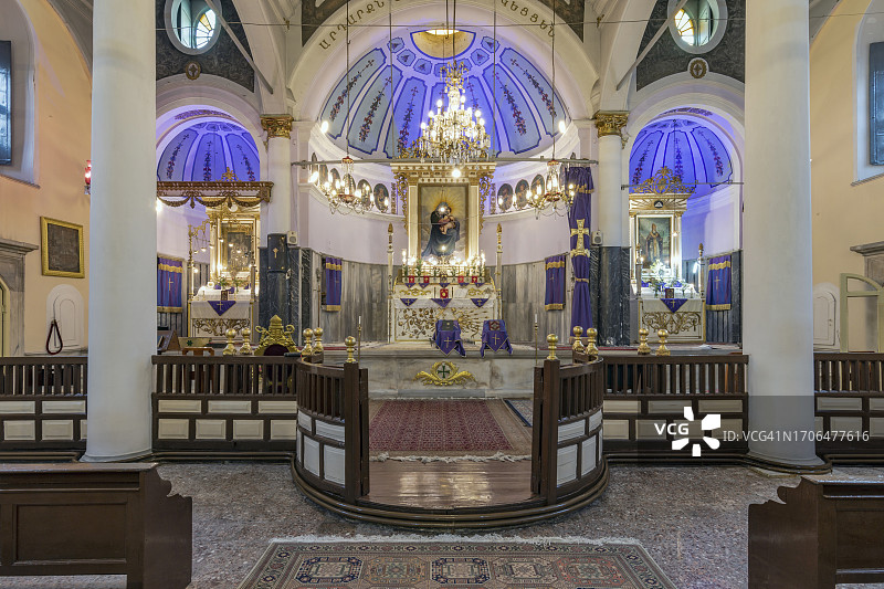 土耳其伊斯坦布尔法蒂赫区的苏普·希雷斯达加贝特亚美尼亚东正教教堂图片素材