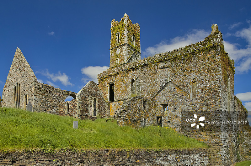 蒂莫莱格修道院，爱尔兰科克郡图片素材
