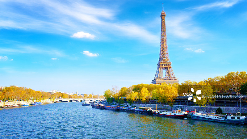 埃菲尔铁塔，巴黎，法国图片素材