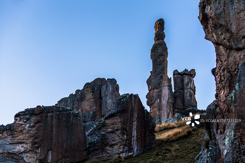 瓦伊亚石林，帕斯科省，秘鲁图片素材