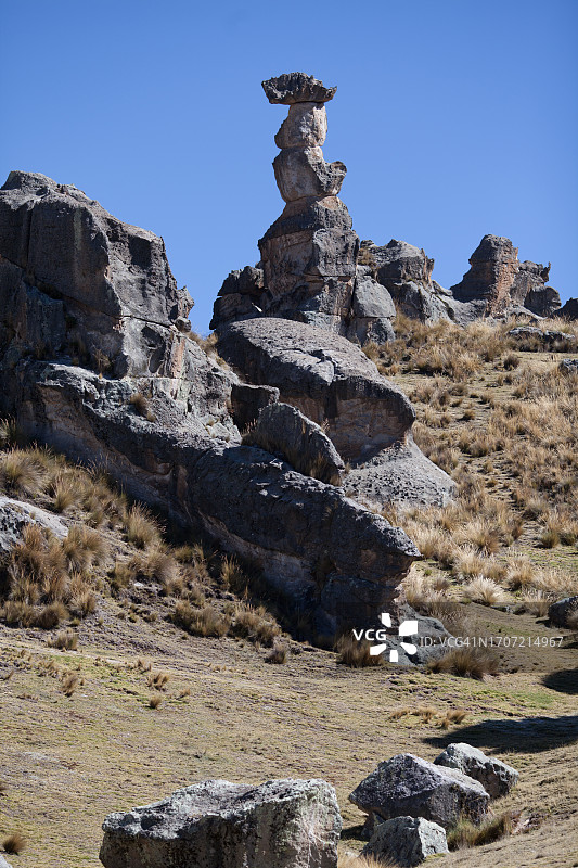 瓦伊亚石林，帕斯科省，秘鲁图片素材