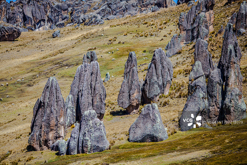 瓦伊亚石林，帕斯科省，秘鲁图片素材
