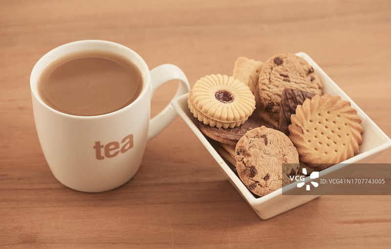 茶杯和饼干图片素材
