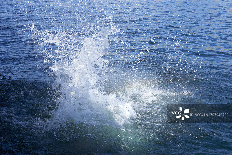 海中的水花图片素材