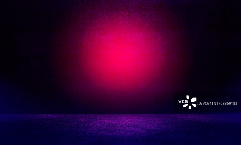 墙上的粉色聚光灯图片素材