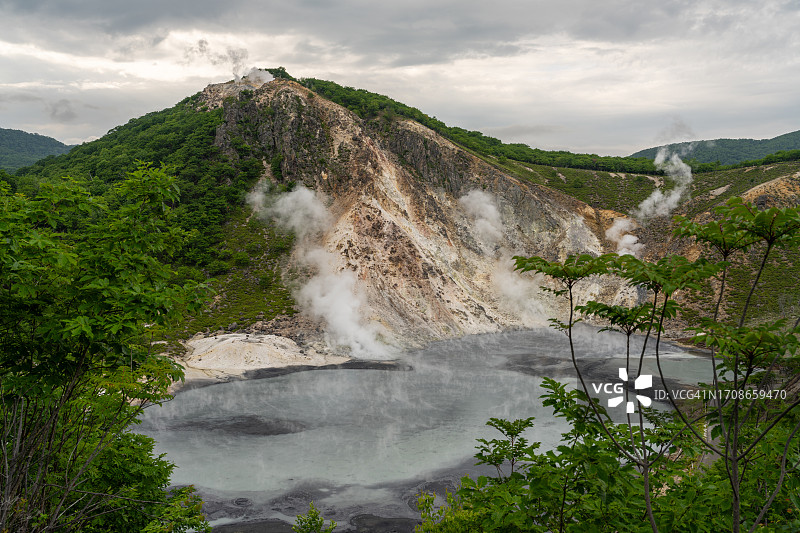 登别地狱谷大汤沼池图片素材