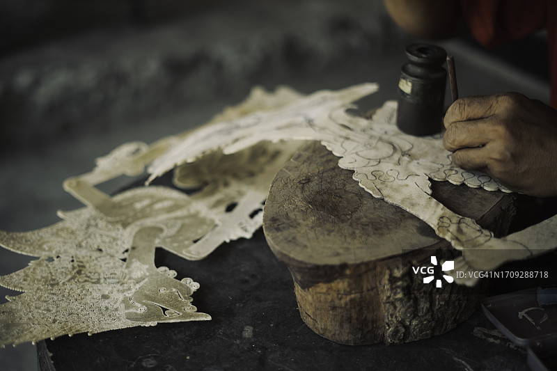 爪哇：制作皮影戏图片素材