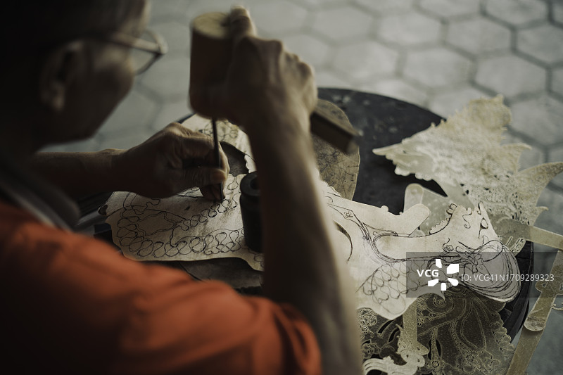 爪哇：制作皮影戏图片素材