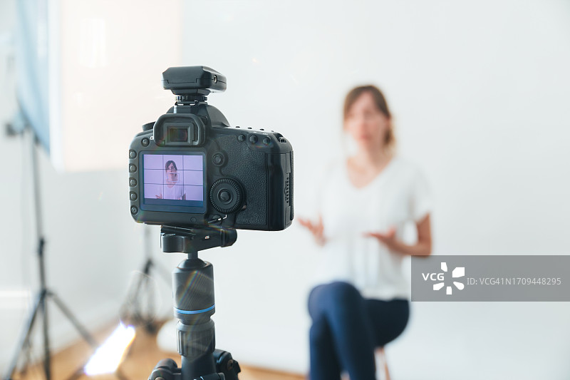 演播室摄像机特写图片素材