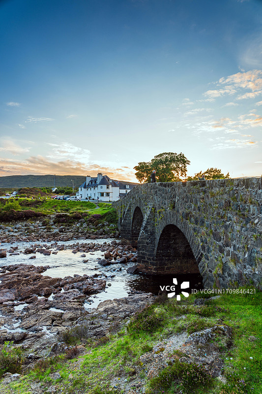 斯利加昌老桥，苏格兰斯凯岛图片素材