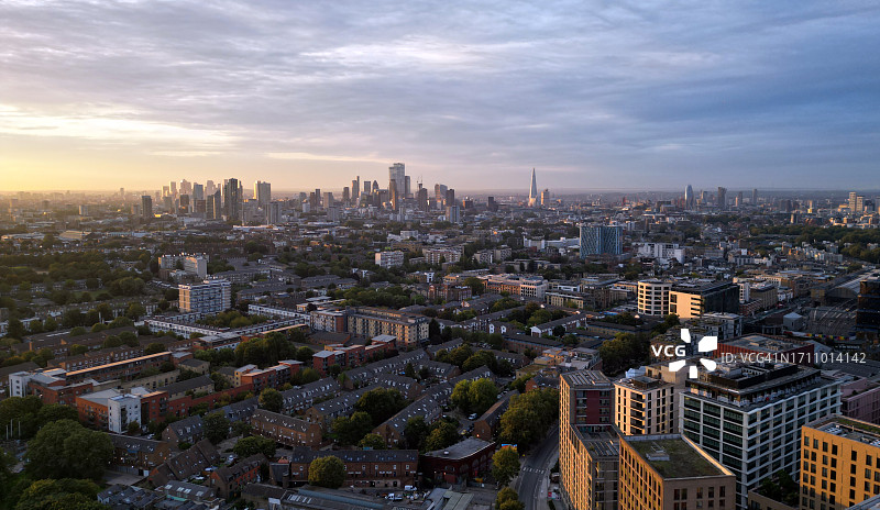 国王十字车站日出图片素材