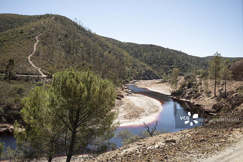 力拓河：矿物酸河图片素材