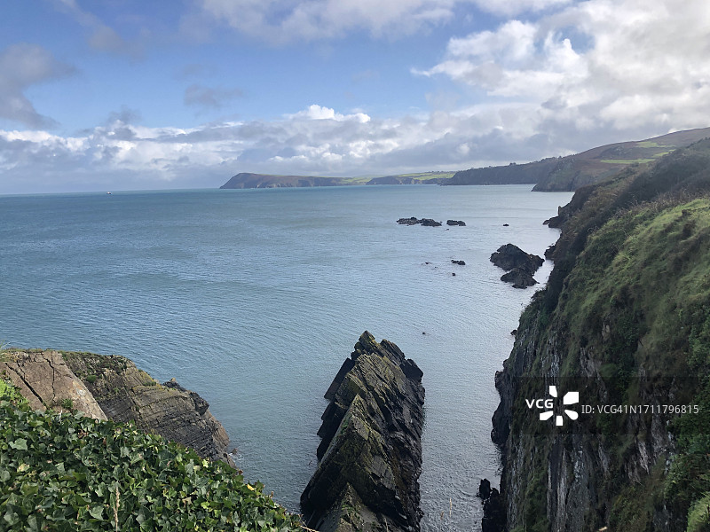 菲什加德附近的威尔士海岸图片素材