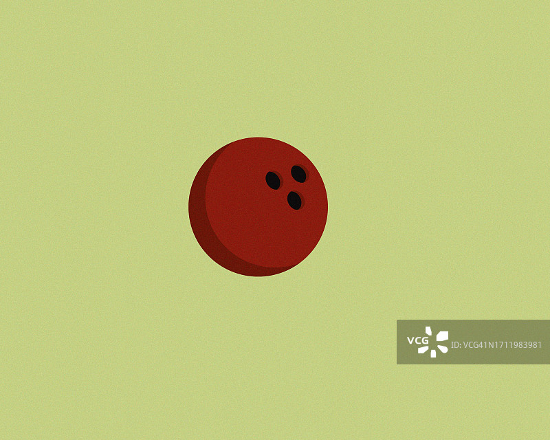 极简保龄球插画图片素材
