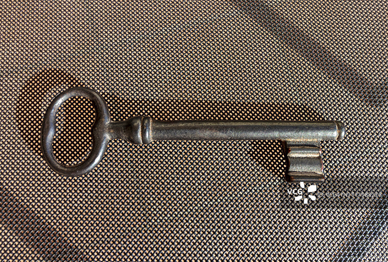 古董铁钥匙图片素材