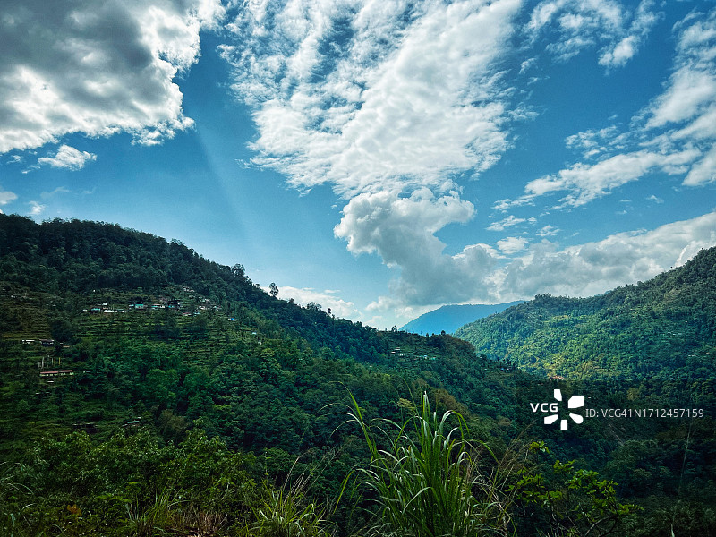 印度锡金邦的玉塘山谷图片素材