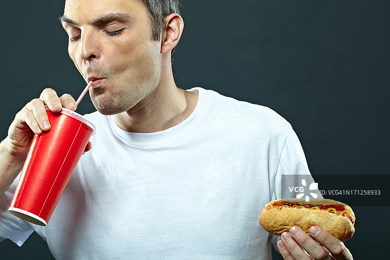 不健康的食物图片素材